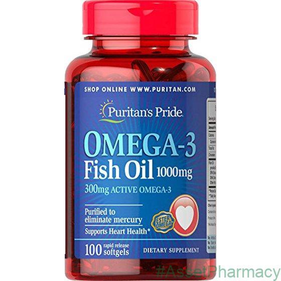 Puritan's Pride Omega-3 1000mg Fish Oil Capsules