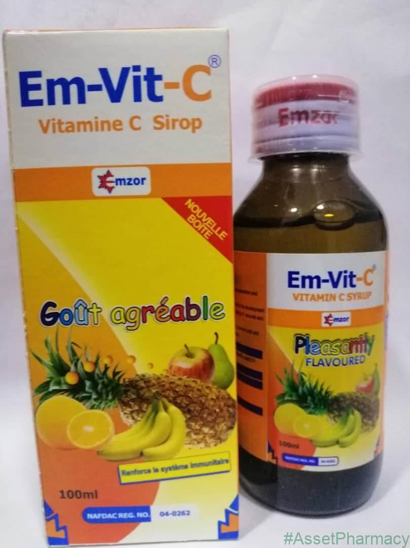 EM-VIT-C VITAMIN C SYRUP 100ML