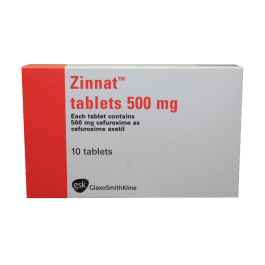 Zinnat 500mg Tablets 10 Tablets