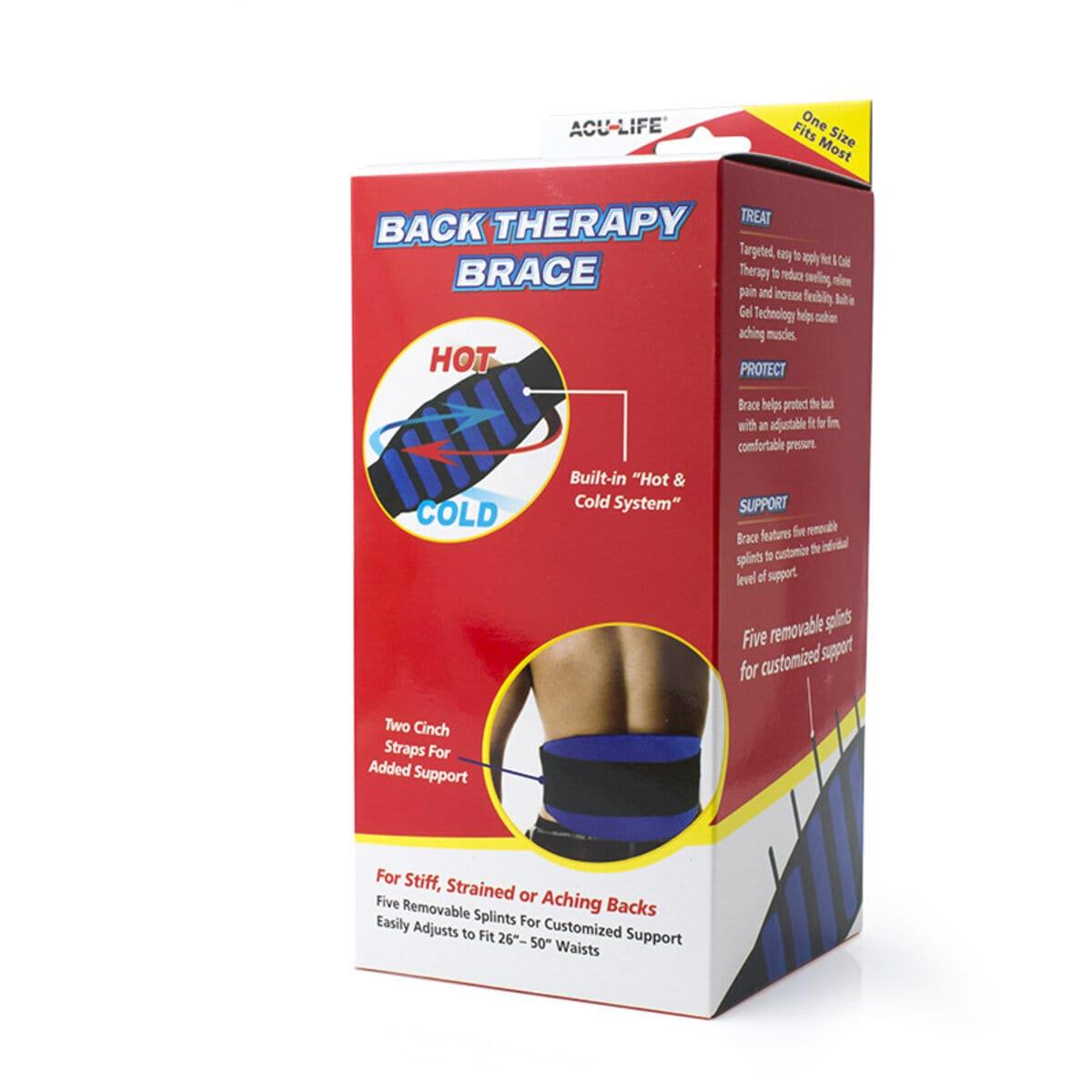 Hot & Cold Back Therapy Brace - Fit 26 to 50 Inch Waist