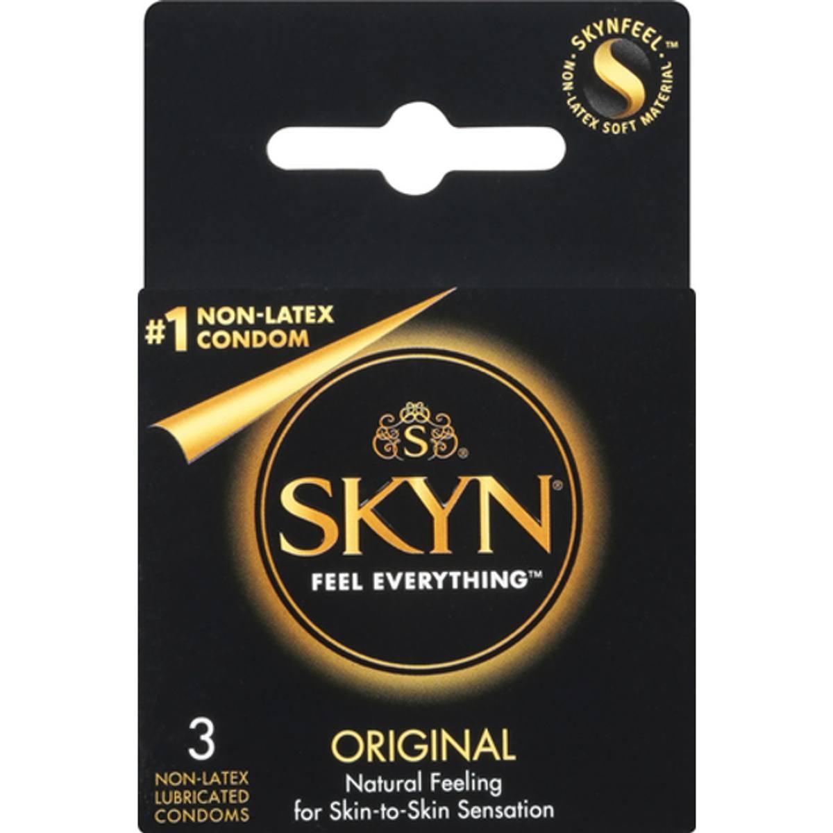 SKYN Feel Everything Condoms pack of 3 – ultra-thin, latex-free condoms designed for natural sensation, enhanced intimacy, and reliable protection