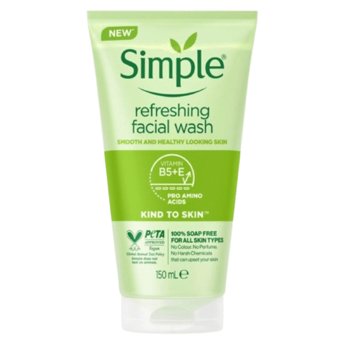 Simple Refreshing Facial Wash 150ml for sensitive skin cleansing and daily face care in Nigeria pharmacy
