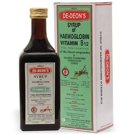 De-Deon's Syrup 150ml nutritional syrup formulated with vitamins minerals and essential nutrients to support healthy appetite growth energy metabolism immune function and overall wellbeing, original De-Deon's Syrup 150ml available from Asset Pharmacy